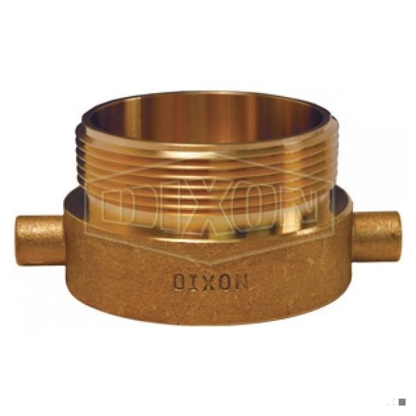 Pin Lug Hydrant Adapter, 2-1/2 x 3 in, Female NST NH x MNPSH, Brass, Domestic